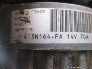 Alternador Renault super 5 YV1652 12V Valeo