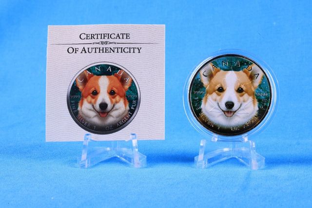 MONEDA DE CANADA 5 DOLARES 2023 1 OZ PLATA, GALES