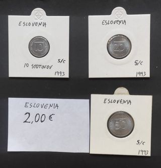 Monedas Bosnia Croacia Eslovenia Grecia Letonia 3