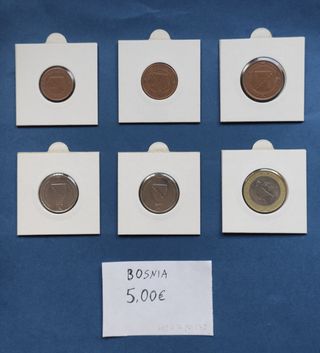 Monedas Bosnia Croacia Eslovenia Grecia Letonia 3