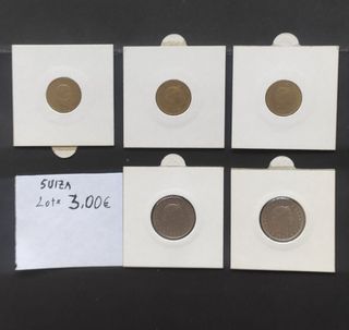 Monedas Bélgica Dinamarca Holanda Suecia Suiza 2