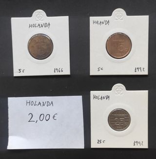 Monedas Bélgica Dinamarca Holanda Suecia Suiza 2
