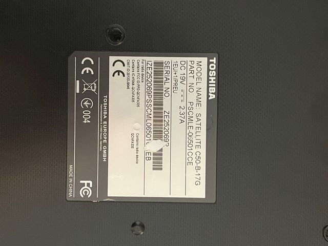 Portátil Toshiba Satellite Pro C-50