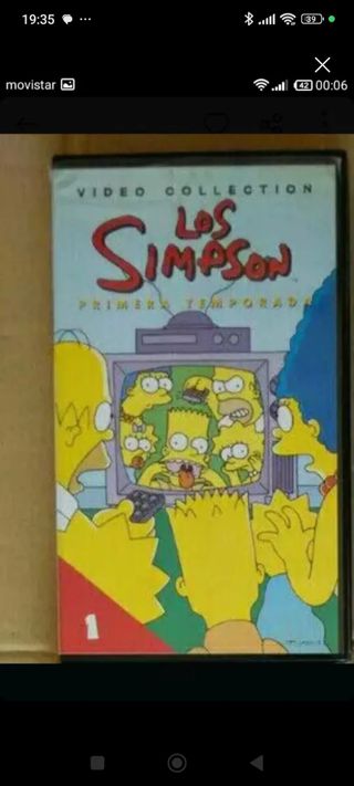 Películas de vídeo VHS los Simpson 