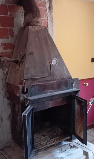 Chimenea francesa  y piedra