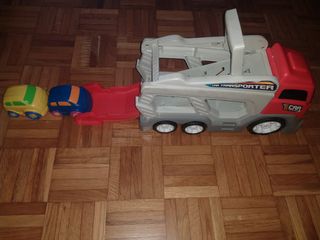 Juguete Camión Remolque Portacoches