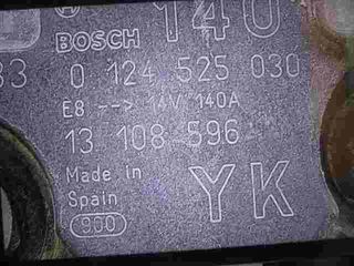 Alternador  Opel Astra Signum Vectra Zafira Saab