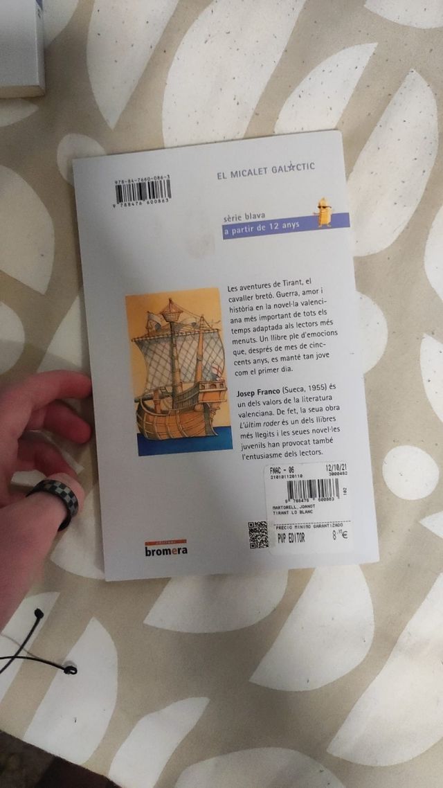 Tirant lo blanc Libro en valenciano