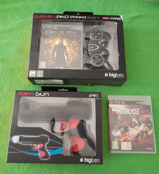 NUEVO 2 juegos PS3 + mando + pistola