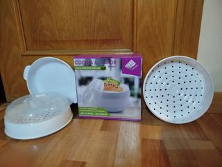 Cocina al vapor para microondas.