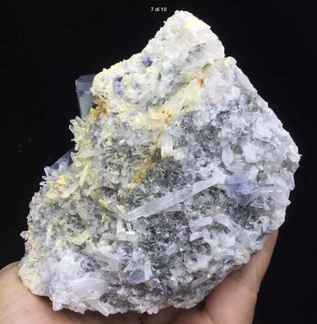 Minerali Fluorite Blue Violet New Find Rare Cube