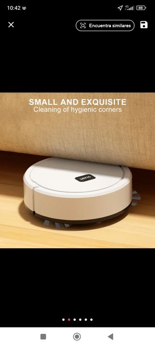 robot aspirador blanco 