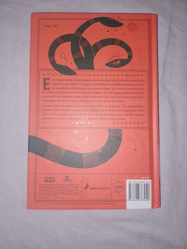 Animales Fantásticos y donde encontrarlos Rowling.