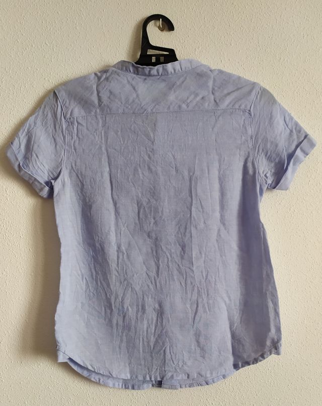 Camisa niño azul claro m/c talla 6-7