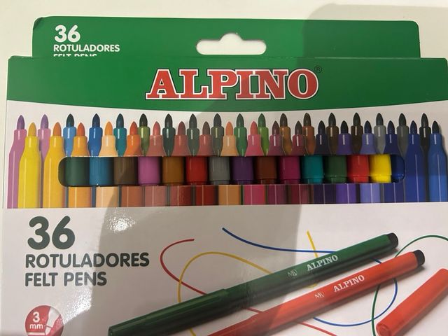 Rotuladores lavables Alpino y marco de fotos peque