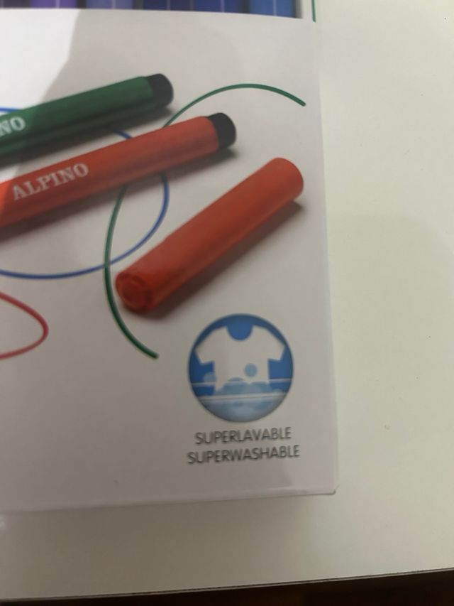 Rotuladores lavables Alpino y marco de fotos peque