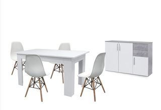 OFERTON PACK MESA COMEDOR + 4 SILLAS + RECIBIDOR 3