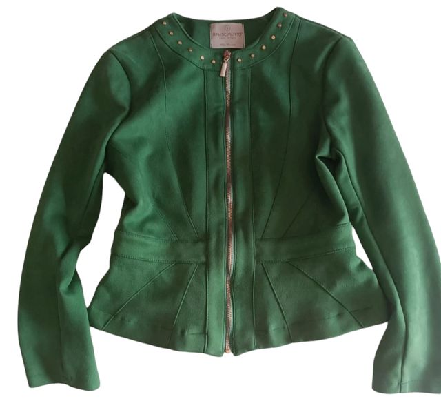 Giacca in dainetto, effetto camoscio