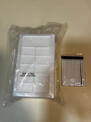 30 BANDEJAS DESECHABLES Y UN PAQUETE DE PINCELES