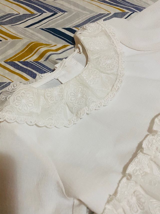 Vestido Bautizo blanco Talla 80 cm