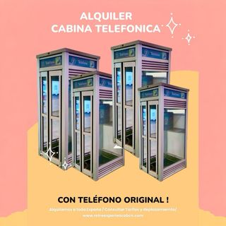 CABINA TELEFONOS ORIGINAL- ALQUILER