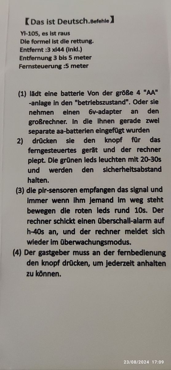 Allarme sensori a infrarossi