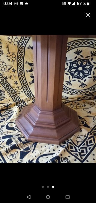 Mesa aux.rectangular de madera maciza