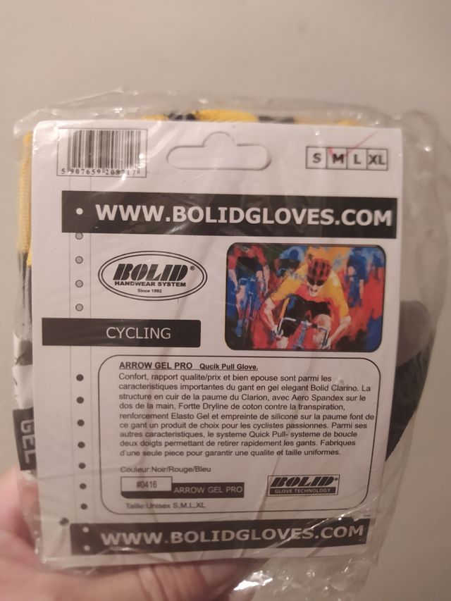 GUANTES CICLISMO + BIDÓN AGUA