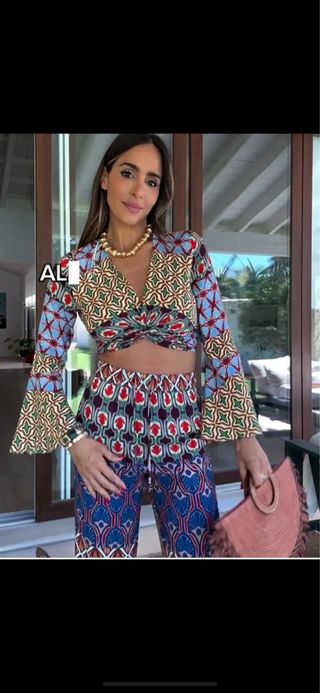 Conjunto estampado Zara