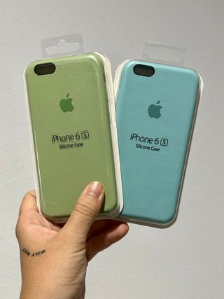 2 Fundas iPhone 6/6s Apple Silicona