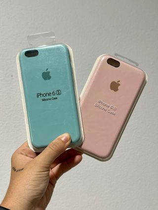 2 Fundas iPhone 6/6s Silicona Apple