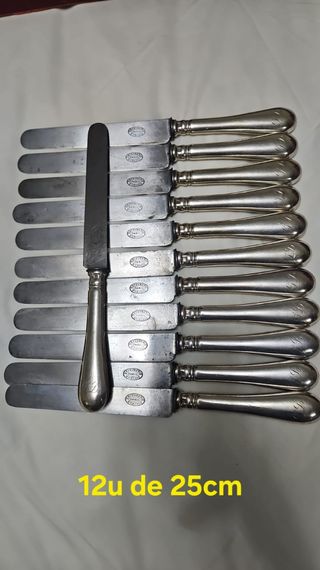 Cubertería baño plata francés Ercuis. S. XIX.