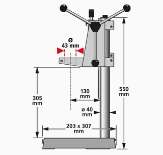 Soporte de columna para taladro wolfcraft