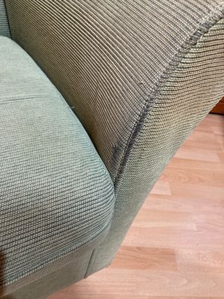 Sillón orejero verde + Regalo Funda adaptable