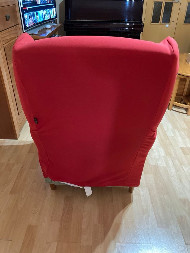 Sillón orejero verde + Regalo Funda adaptable