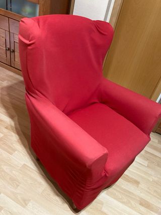 Sillón orejero verde + Regalo Funda adaptable