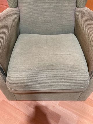 Sillón orejero verde + Regalo Funda adaptable