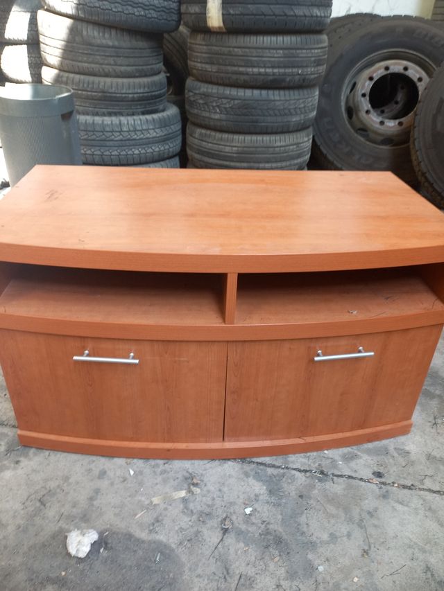 Mueble de tele y estanteria marron oferta