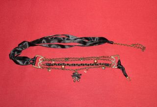 Cinturon abalorios Zara