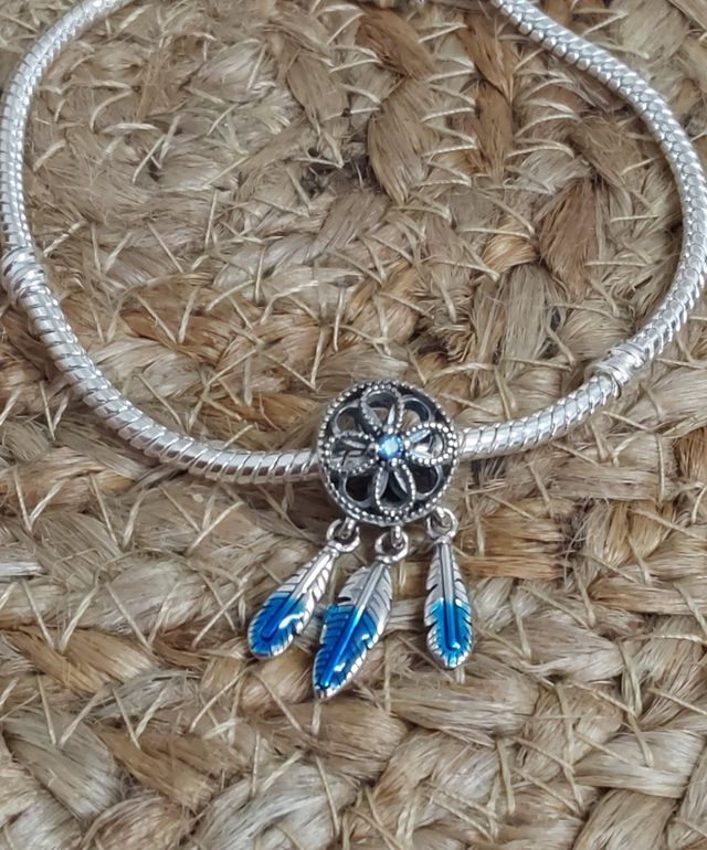 Charm colgante ATrapasueños plata de Ley 925