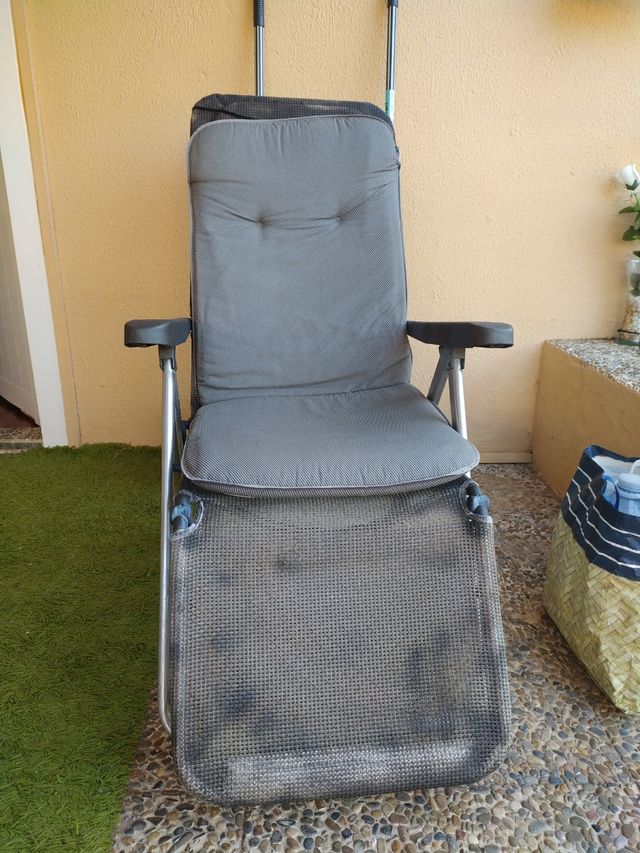 HAMACA GRIS DOS POSICIONES