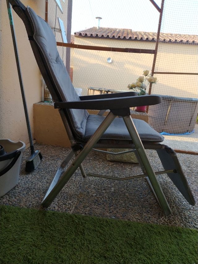 HAMACA GRIS DOS POSICIONES