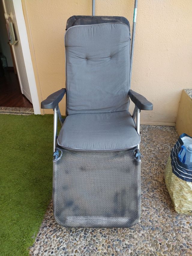 HAMACA GRIS DOS POSICIONES