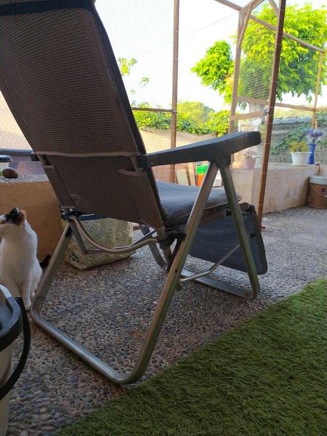 HAMACA GRIS DOS POSICIONES