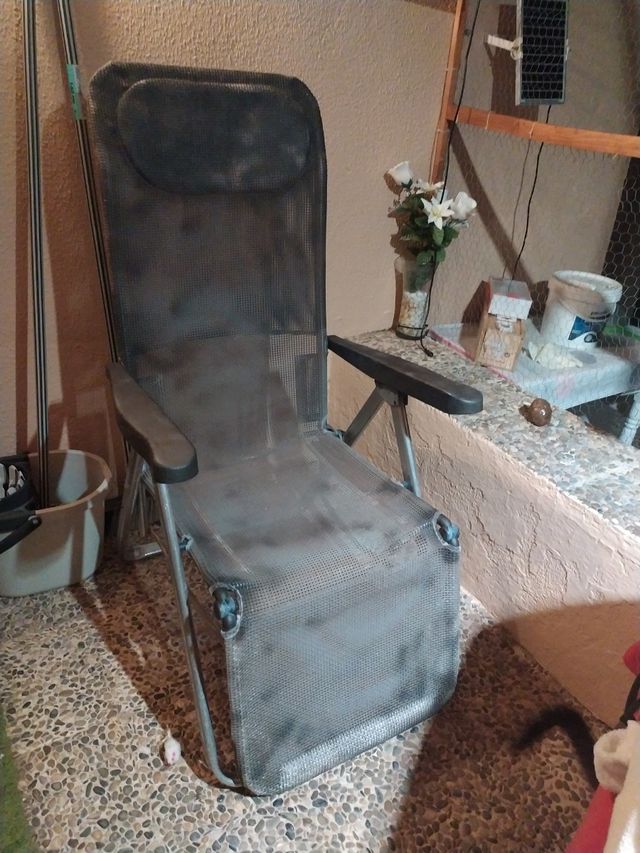 HAMACA GRIS DOS POSICIONES