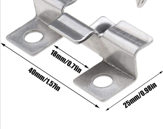 Clips fijación lamas composite