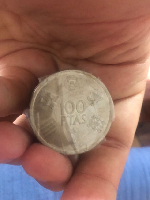 Paquete de 15 monedas de 100 pesetas