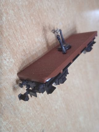 Vagón acompañamiento grúa escala N