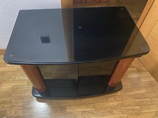 Mesa madera y cristal