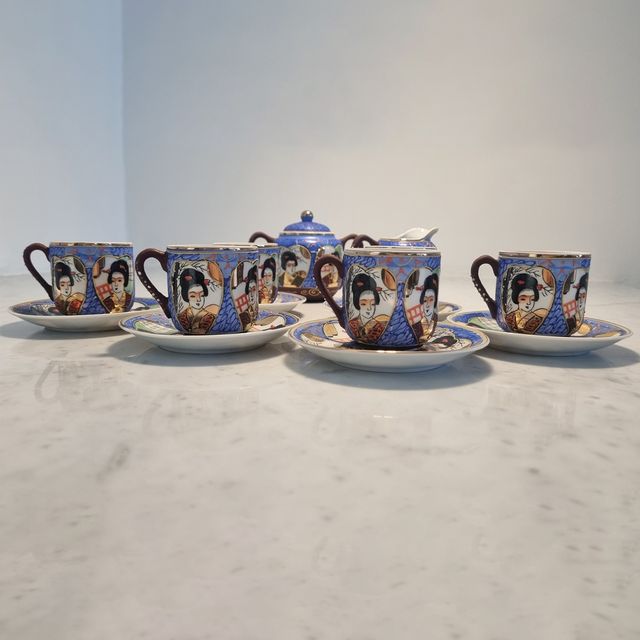 Set da tè vintage in porcellana